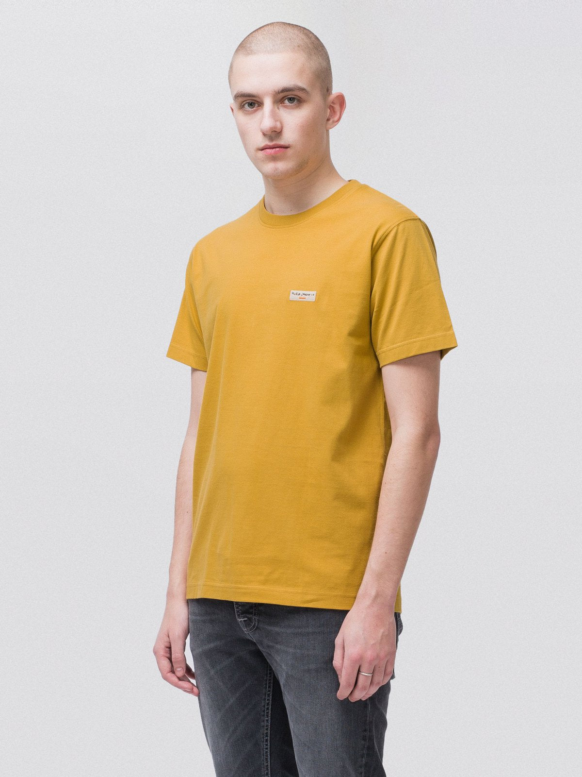 T-shirt jaune en coton bio - Daniel
