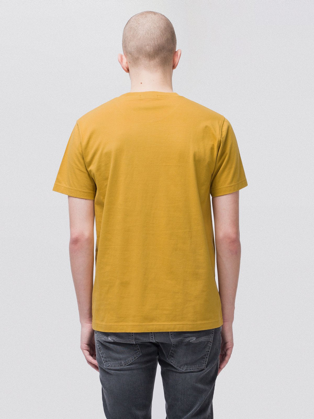 T-shirt jaune en coton bio - Daniel