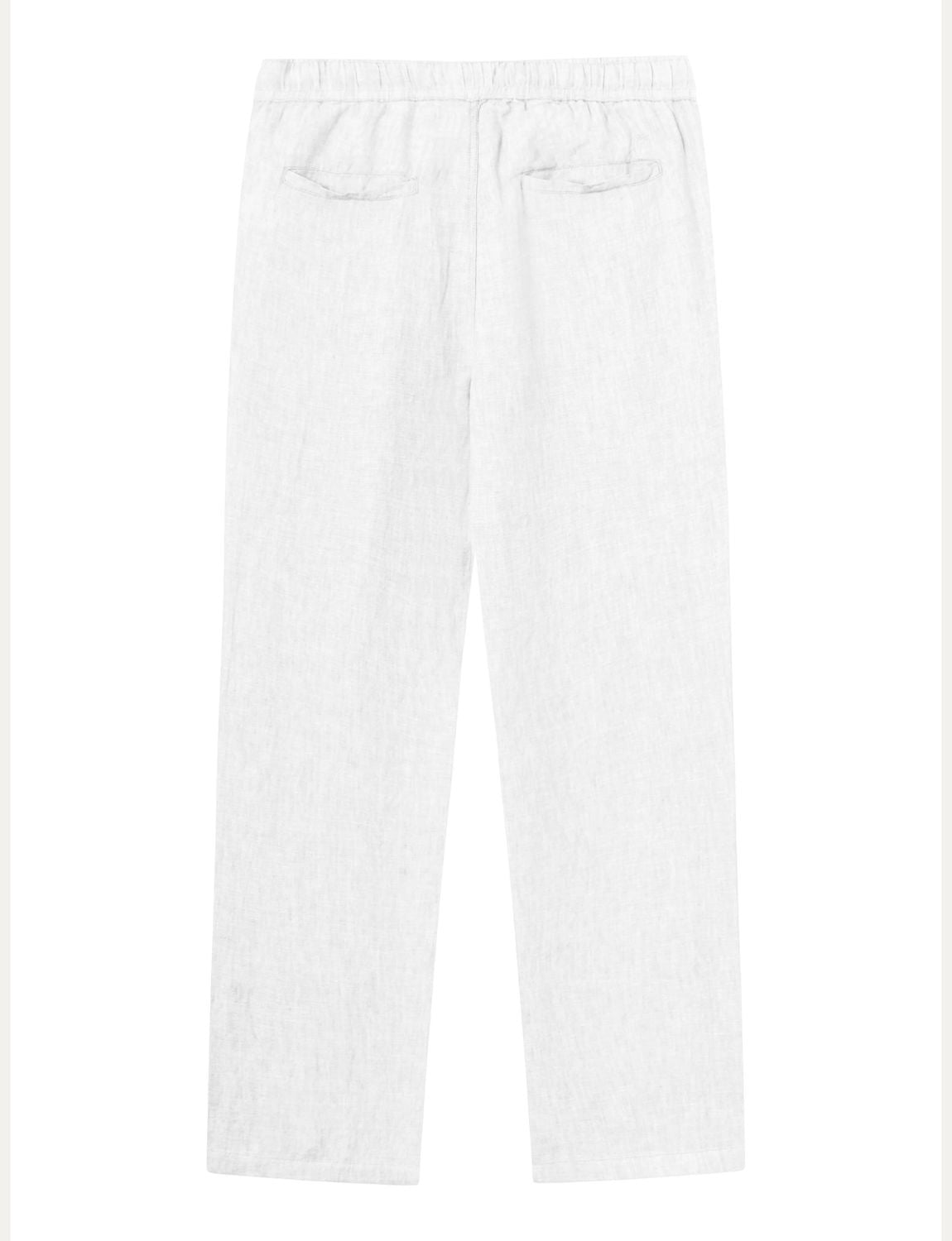 Pantalon en lin bio | Blanc "fig loose linen pants bright white"