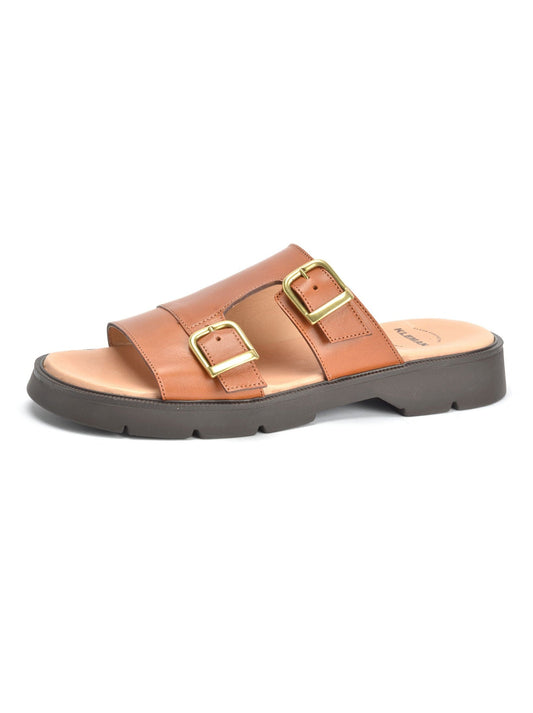 Mules caramel made in France en cuir certifié - hublot vgt caramel