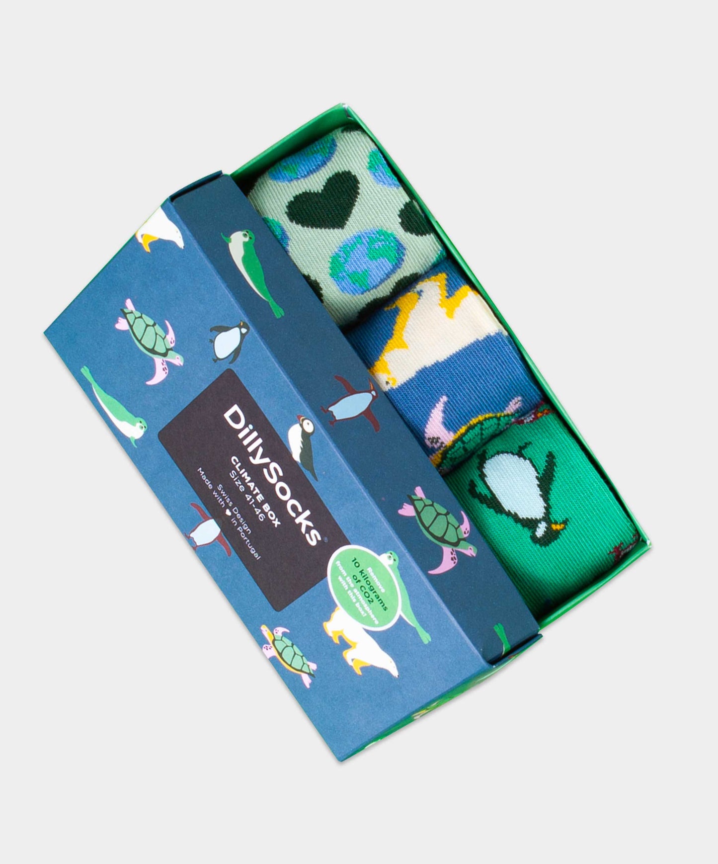 Pack 3 paires chaussettes en coton bio | multicolore "climate box"