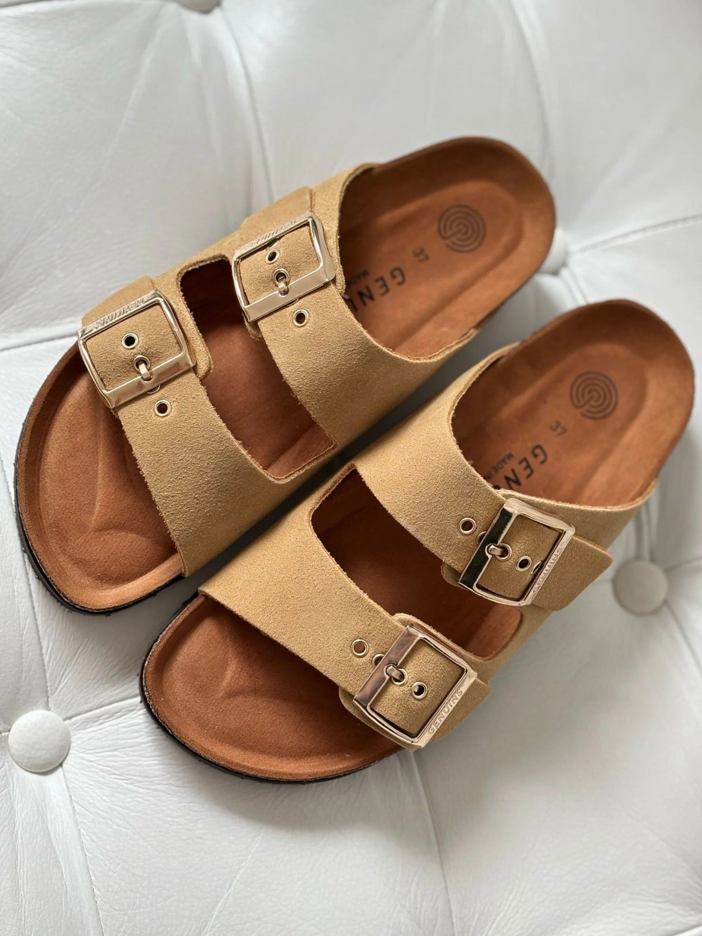 Sandales camel en cuir certifié - hawaii leather camel