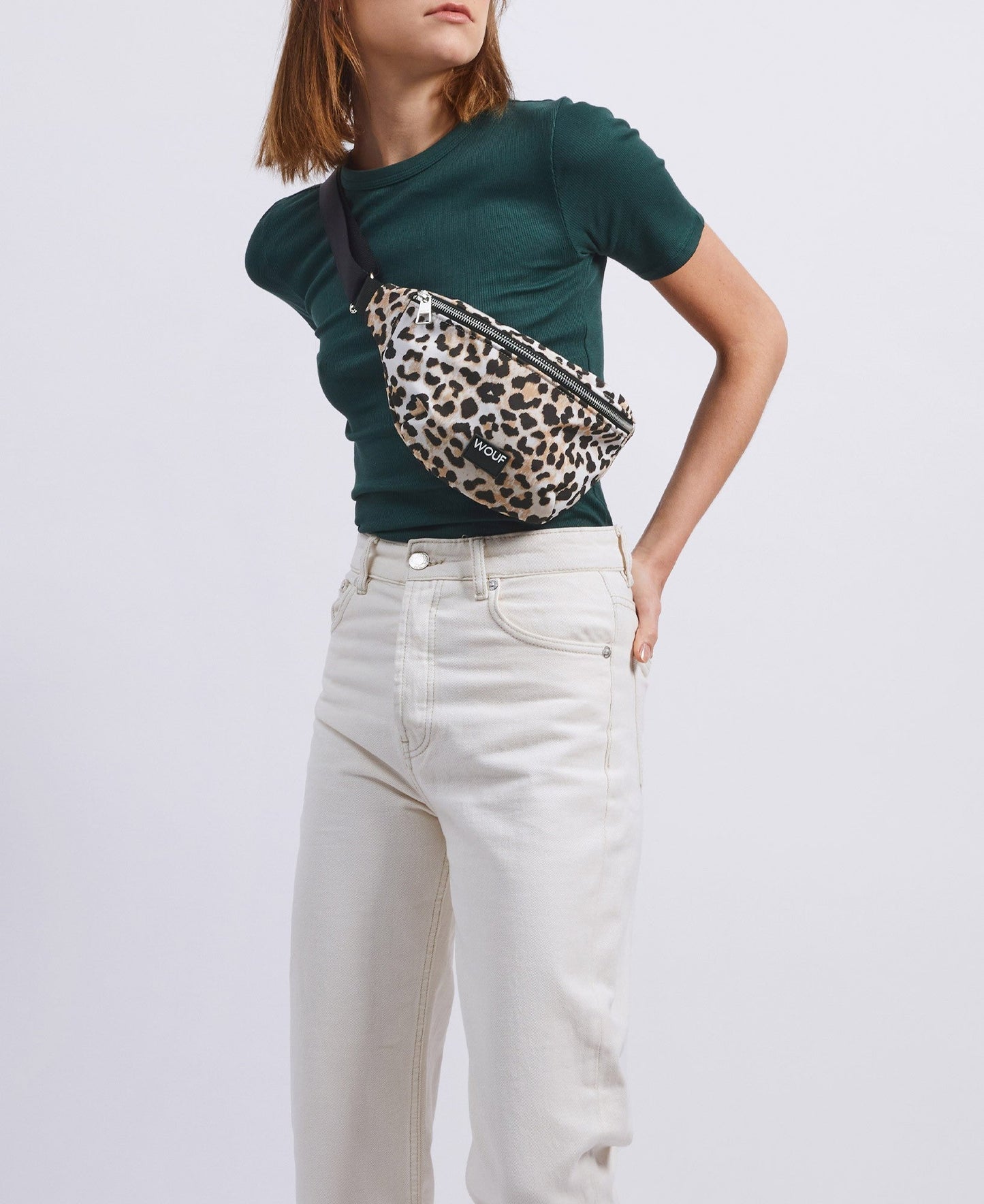 Banane en matière recyclée déperlante | Léopard "kim waistbag léopard"
