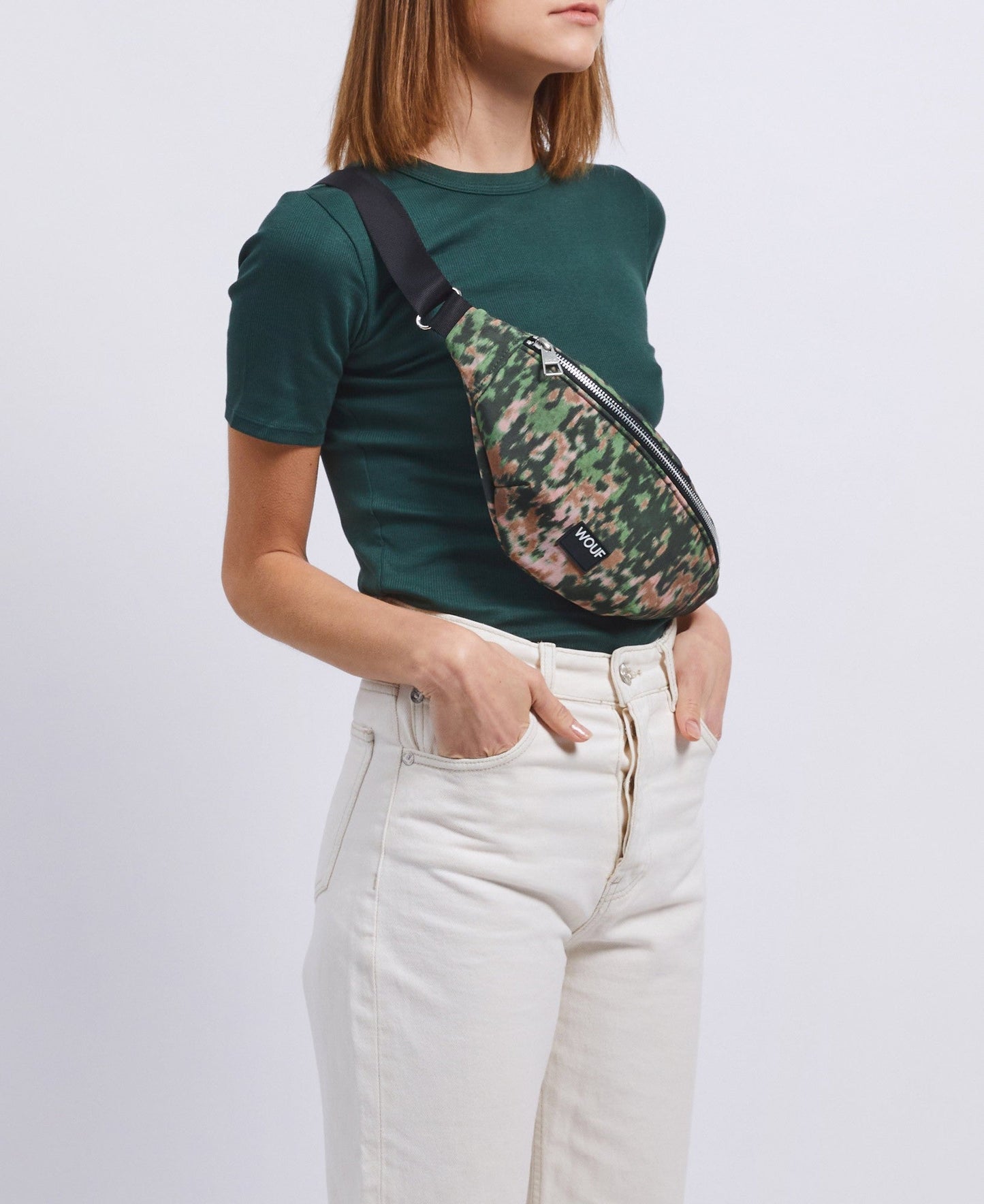Banane en matière recyclée déperlante | multicolore "elsa waistbag motif elsa"
