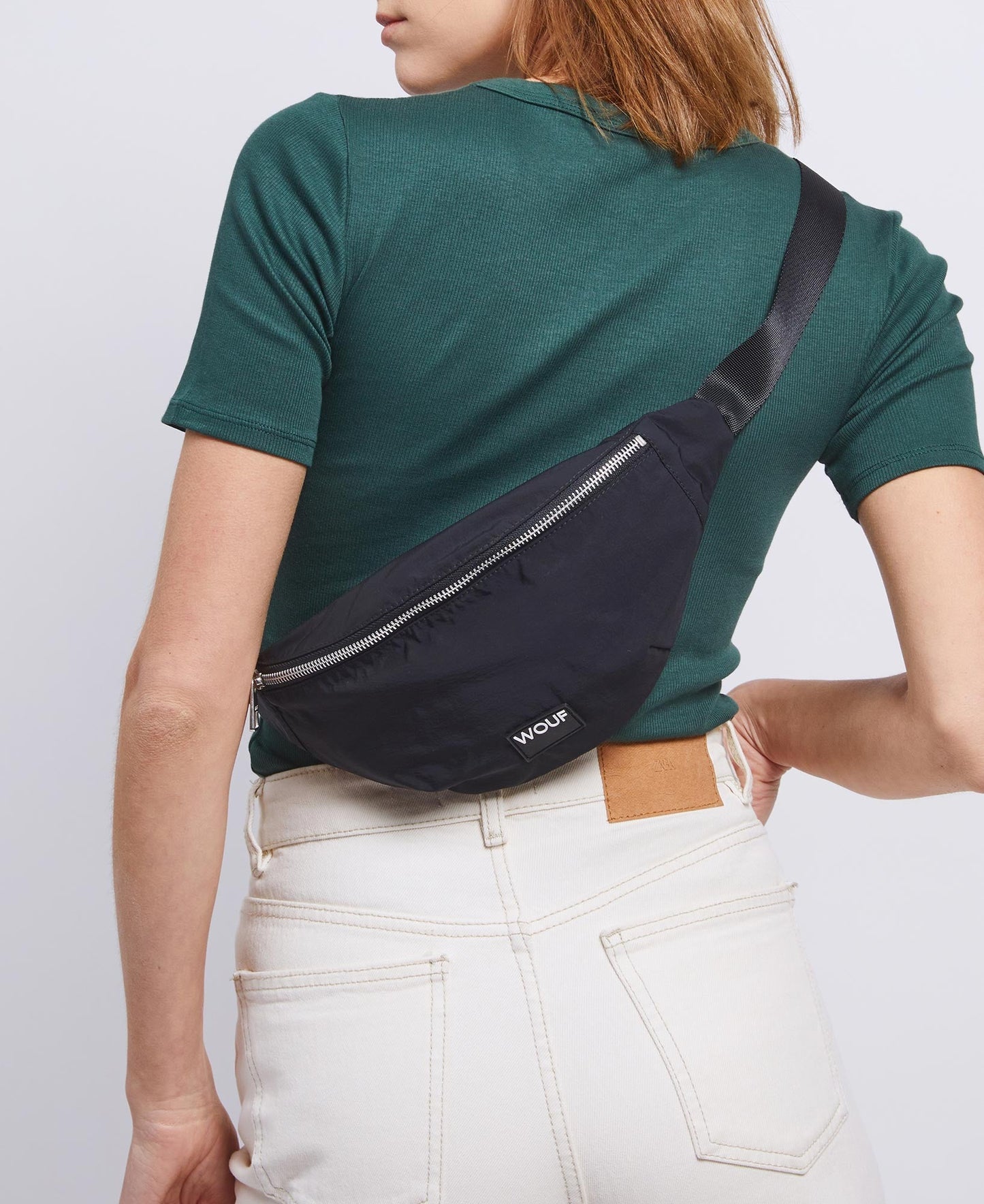 Banane en matière recyclée déperlante | Noir "midnight waistbag noir"
