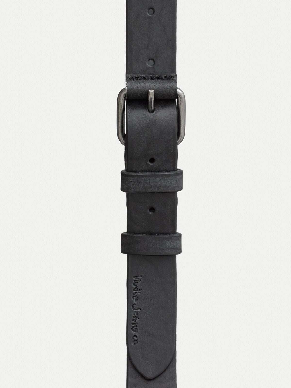 Ceinture en cuir tannage végétal | noir "Dwayne"