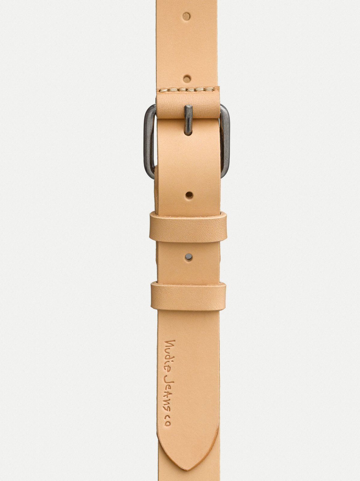 Ceinture beige en cuir tannage végétal - Dwayne