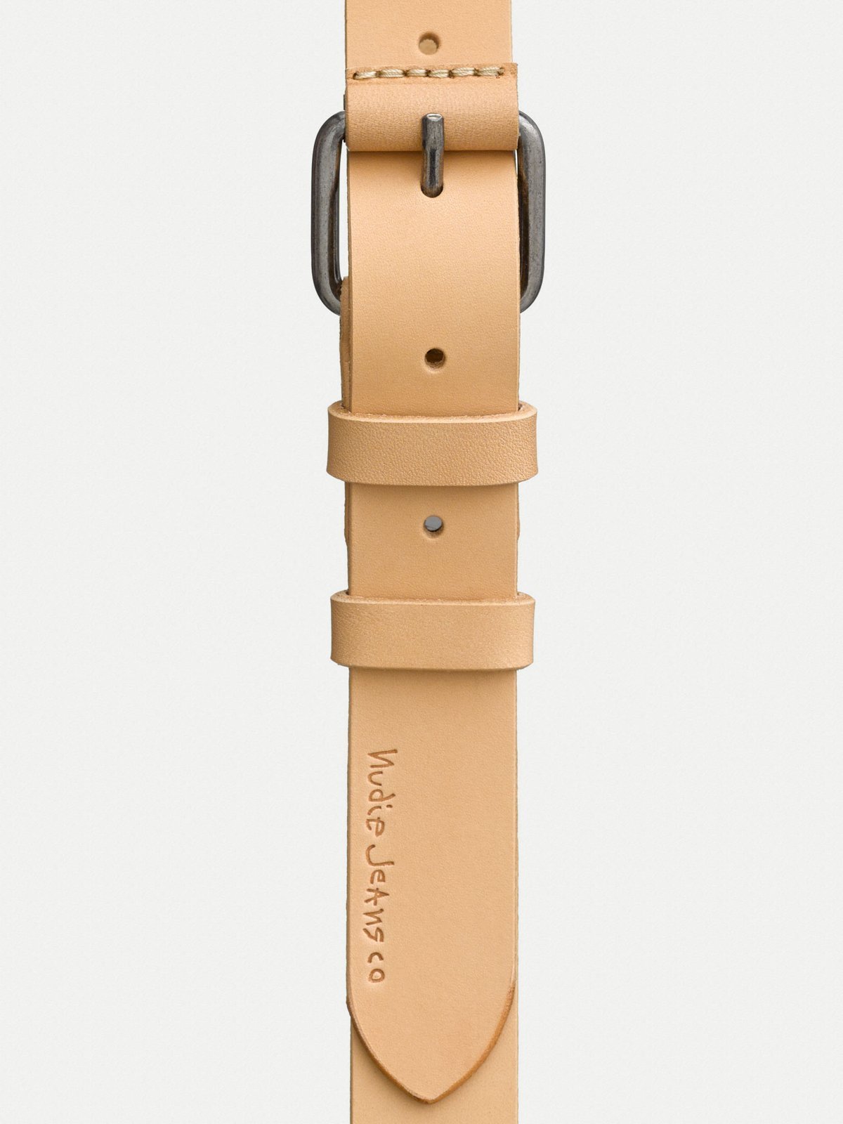 Ceinture beige en cuir tannage végétal - Dwayne