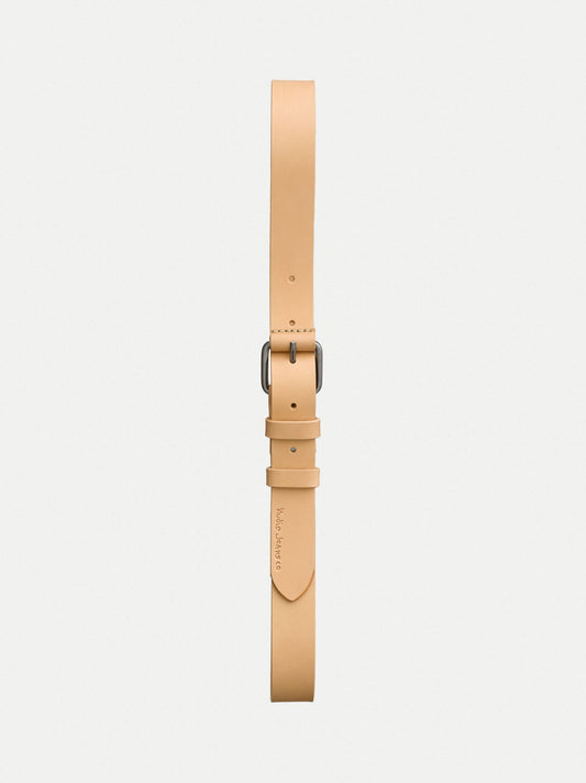 Ceinture beige en cuir tannage végétal - Dwayne