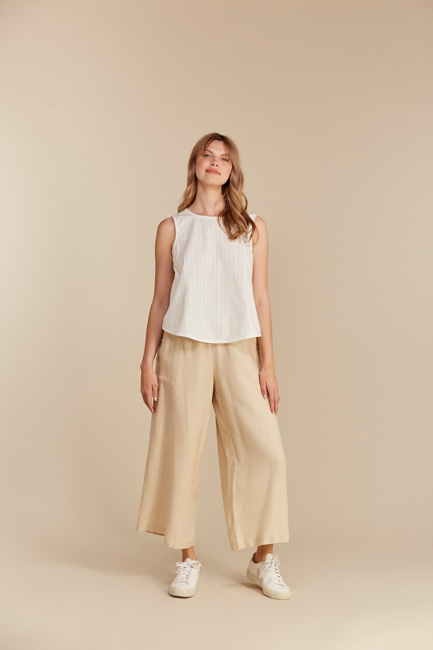Top blanc en coton bio - tavi top eco white