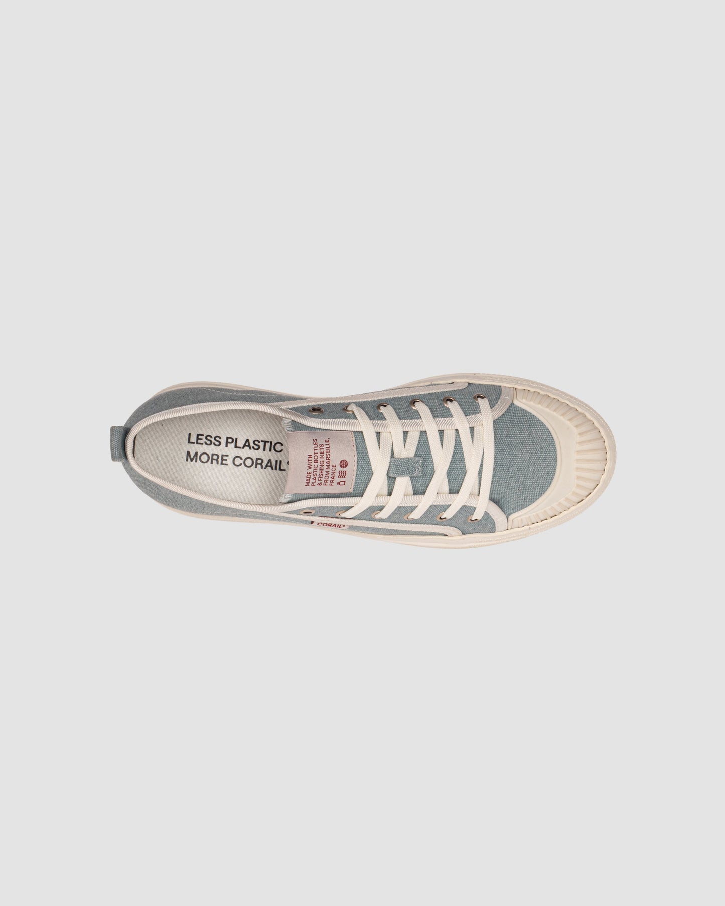 Baskets basses en polyester recyclé | bleu "celsius 70 azul blue"