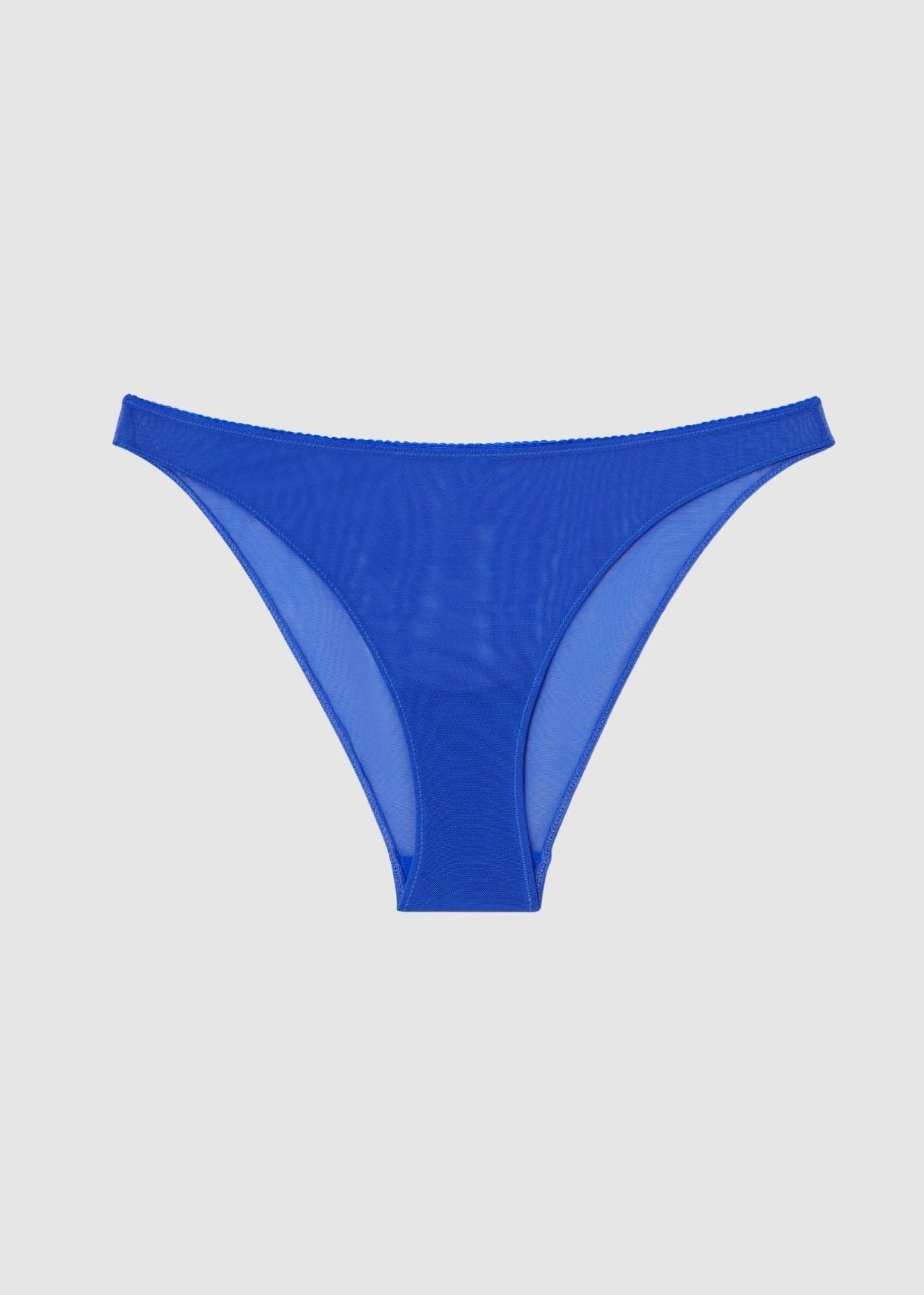 Culotte en coton biologique | bleu "mesh bikini briefs - electric blue"