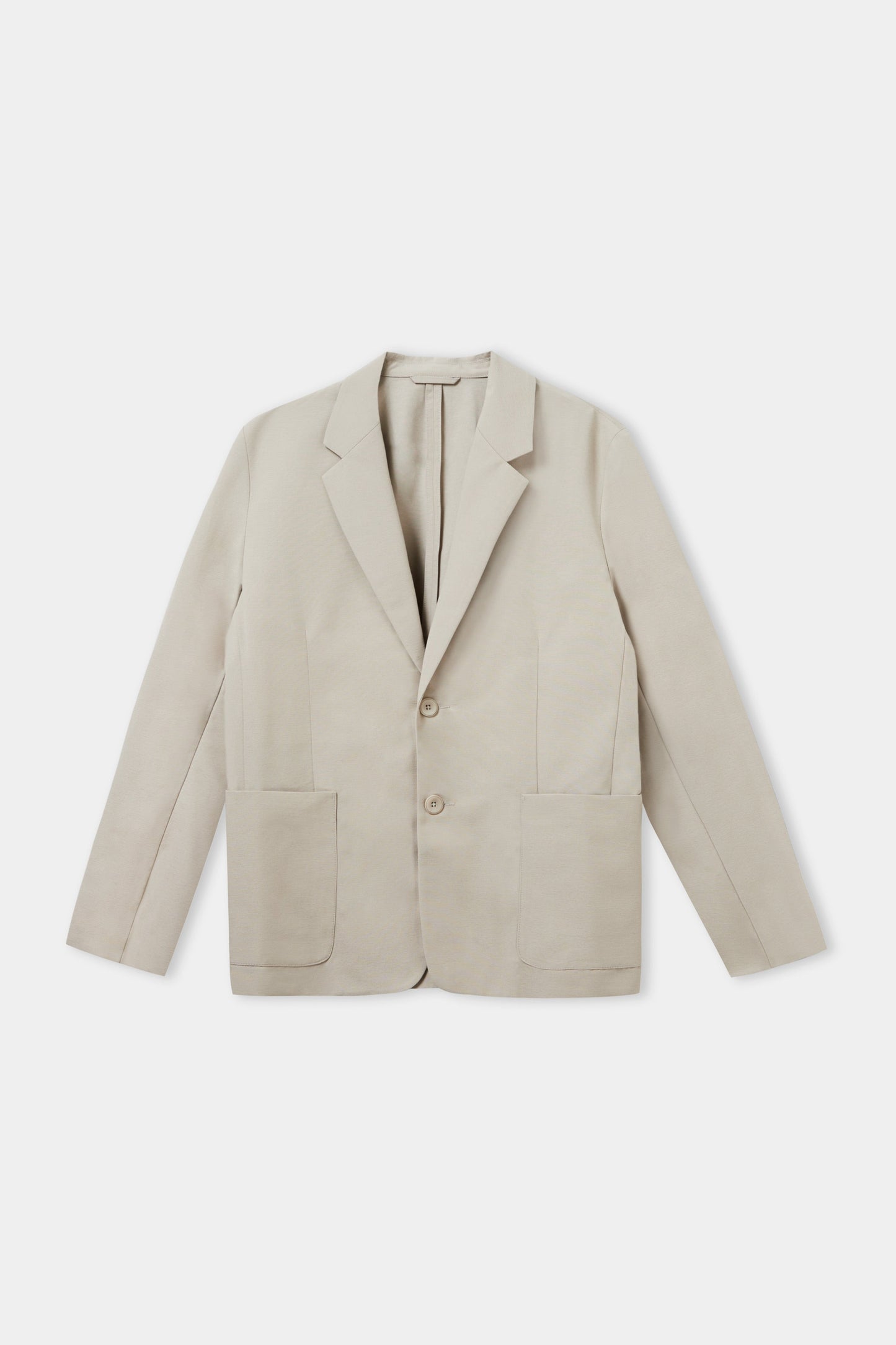 Blazer en coton bio et tencel | taupe "enver taupe"