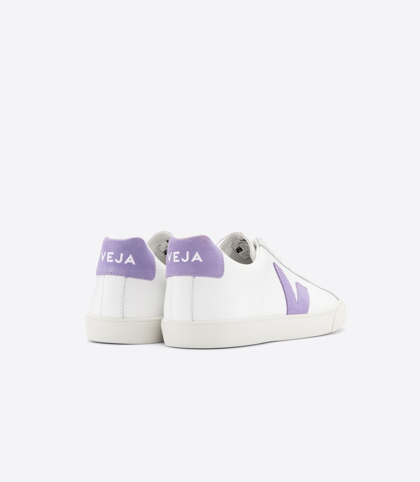 Baskets esplar logo leather extra-white lavande