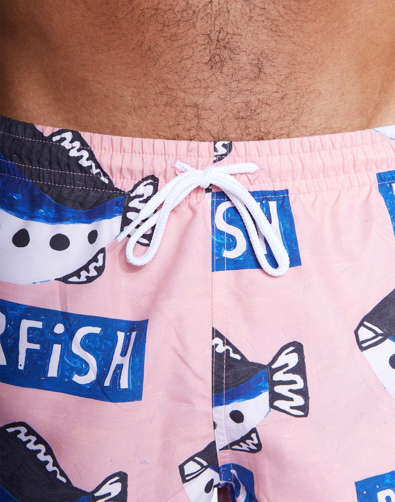 Short de bain en matières recyclées | rose "eugo pattern"