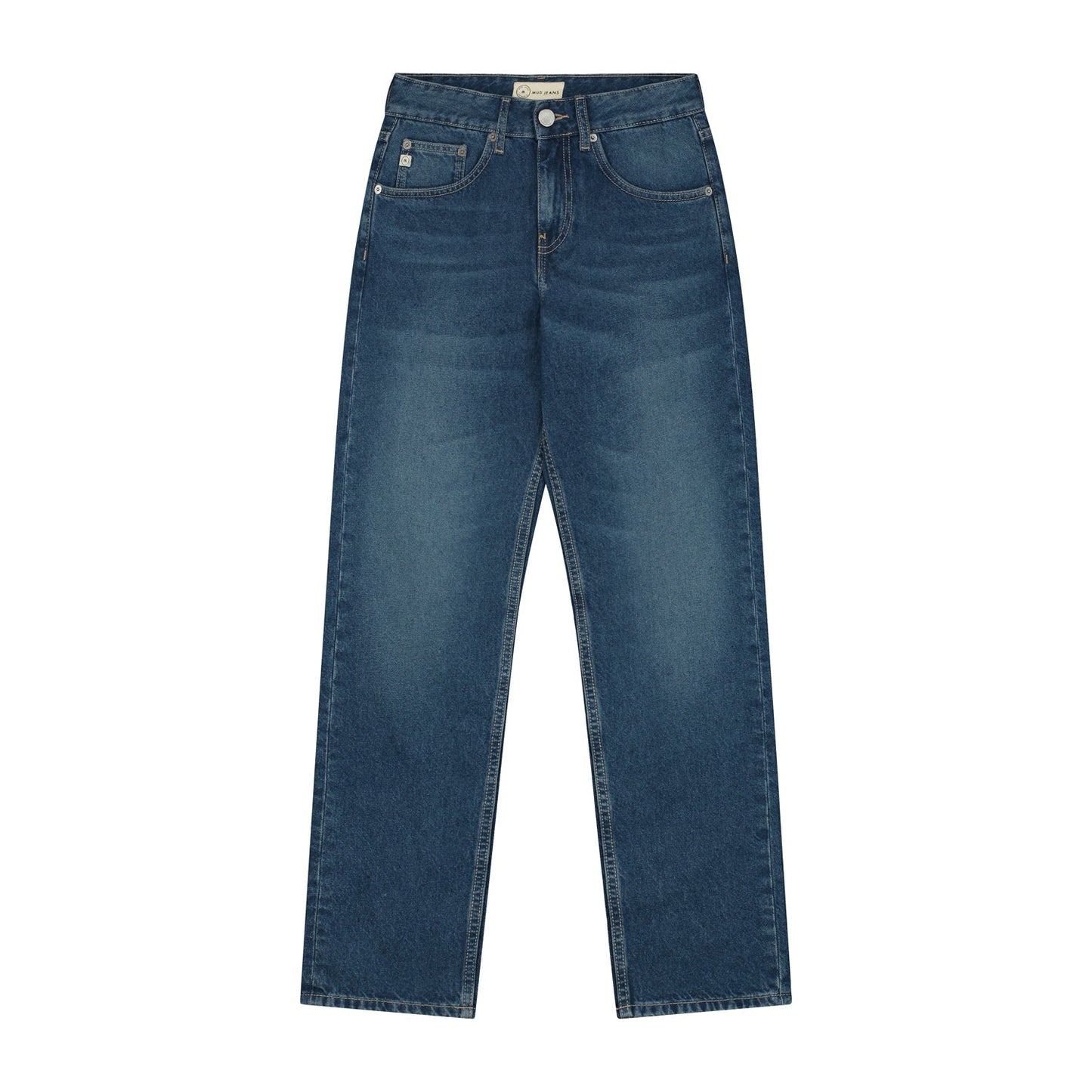 Jean slim  en coton bio et recyclé | bleu "easy go used stone"