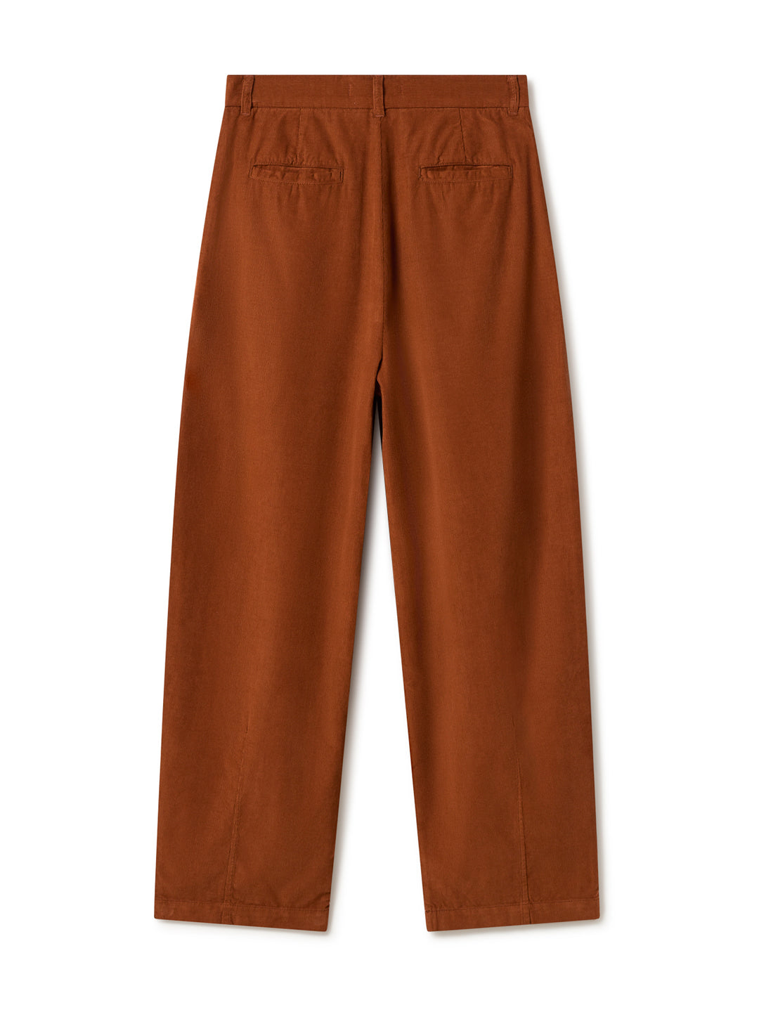 Pantalon droit velours en coton bio | marron "elafonisi microcorduroy trousers toffee"