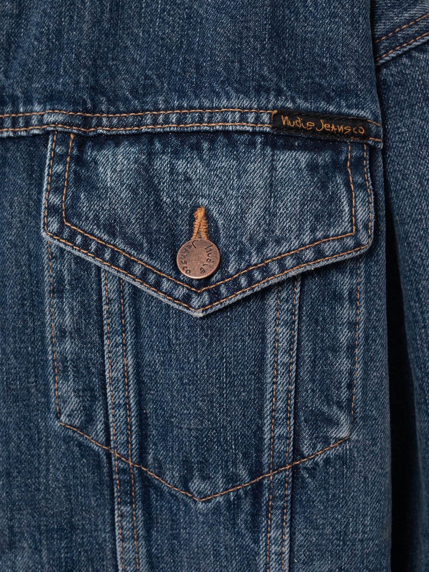 Veste jean bleue en coton biologique - Elin Blue Maze