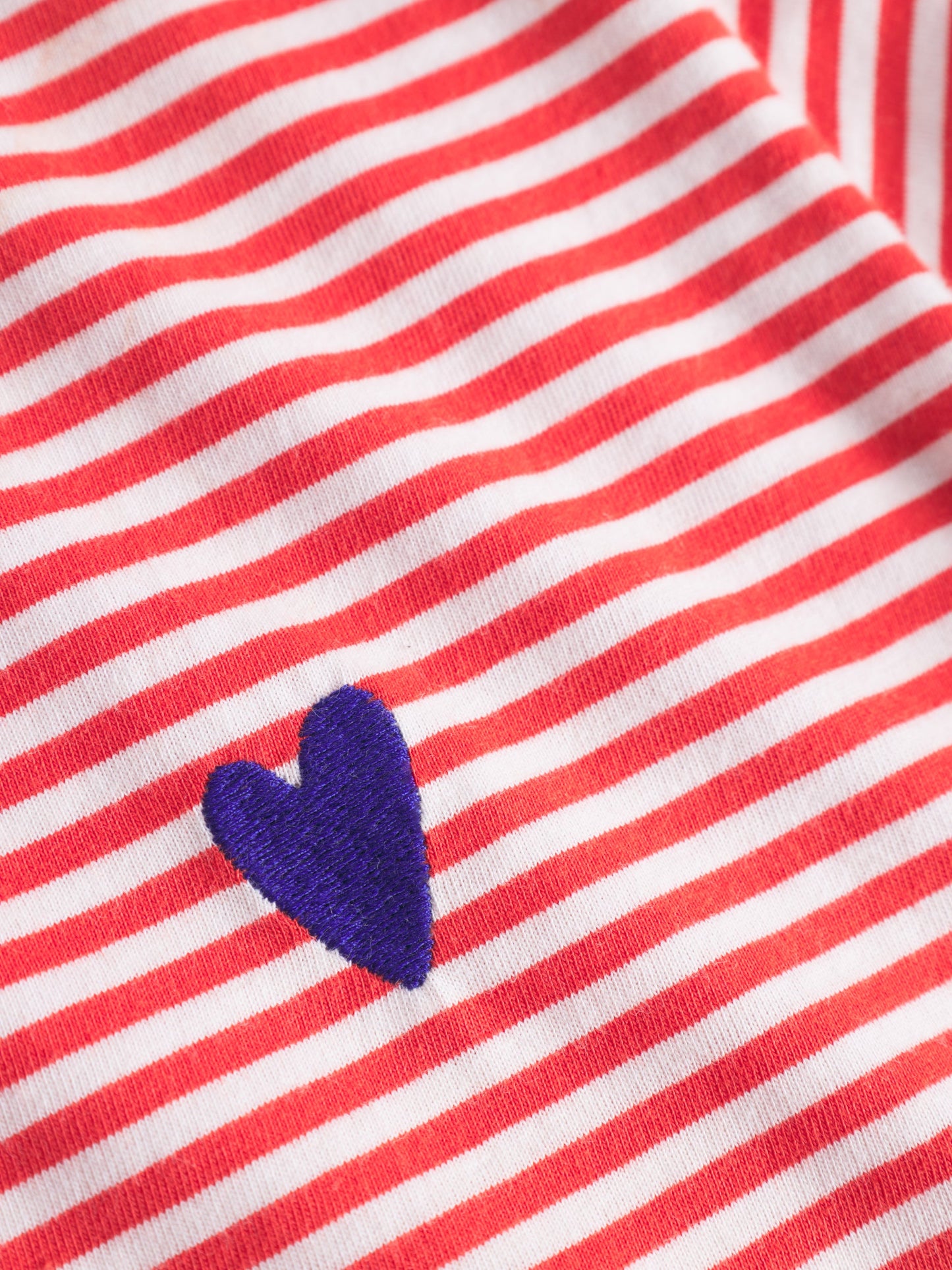 T-shirt en coton bio | rayé rouge "Endless horizon t-shirt - red"