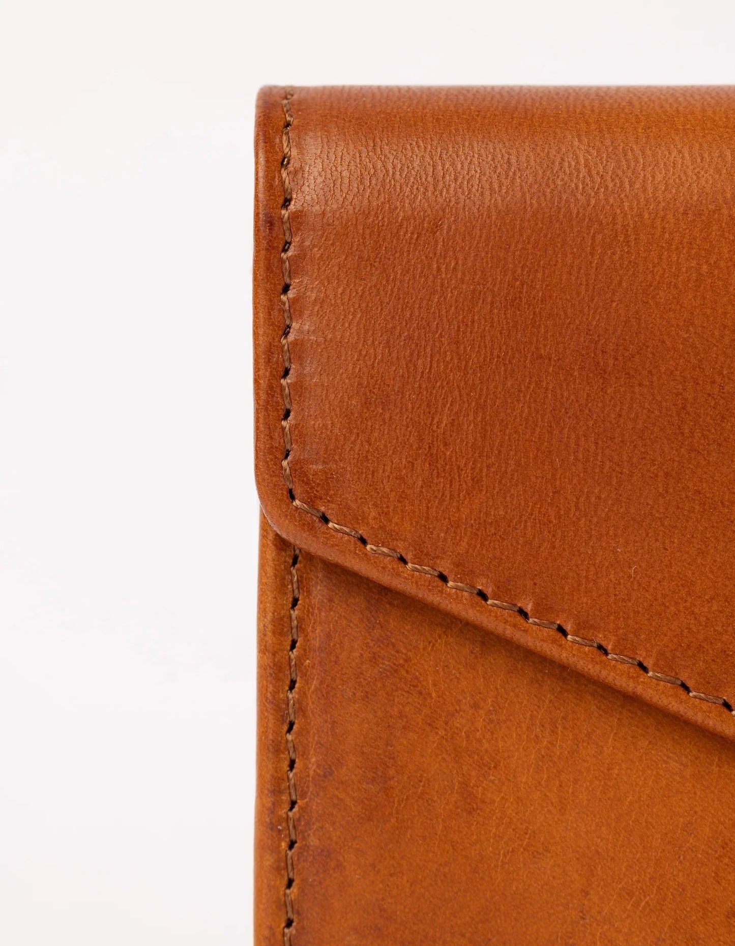 Portefeuille en cuir certifié | Marron "pixie's pouch cognac classic leather"