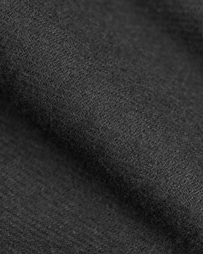Pantalon droit flanelle en coton bio | noir "everyday flannel pant - true black"