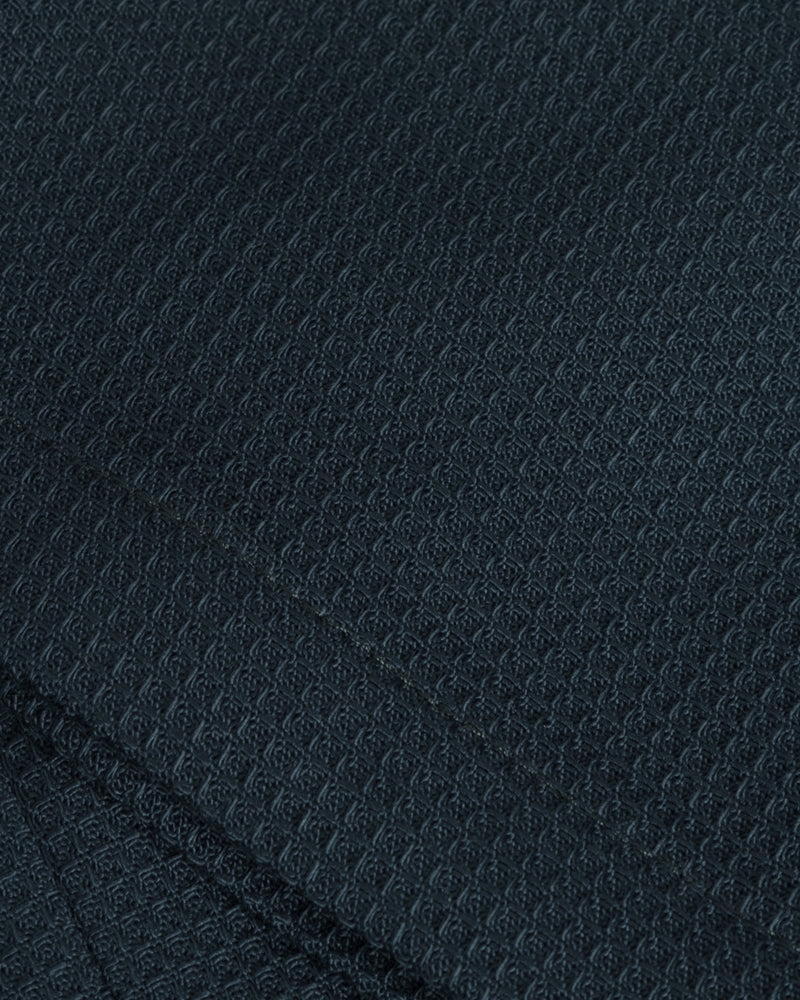 Pantalon droit en coton bio | marine "everyday waffle pant - faded navy"