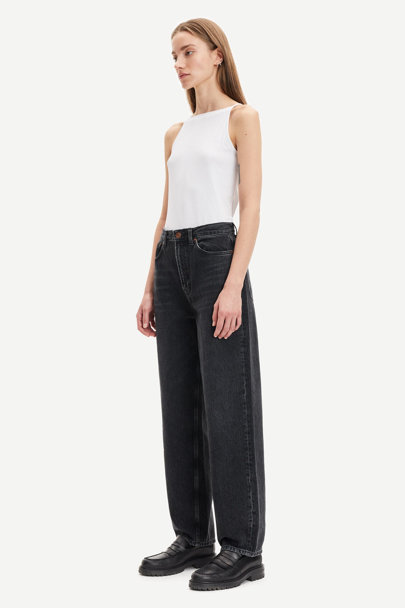 Débardeur blanc en tencel et coton bio - stinna top white