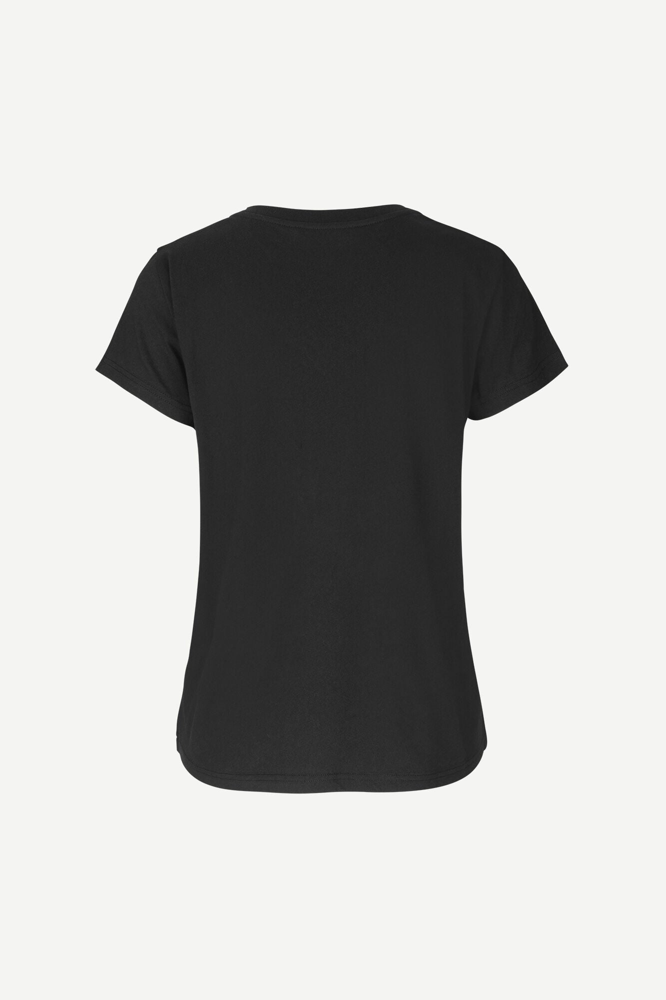 T-shirt manches courtes col v en coton bio | noir "solly v-n t-shirt black"
