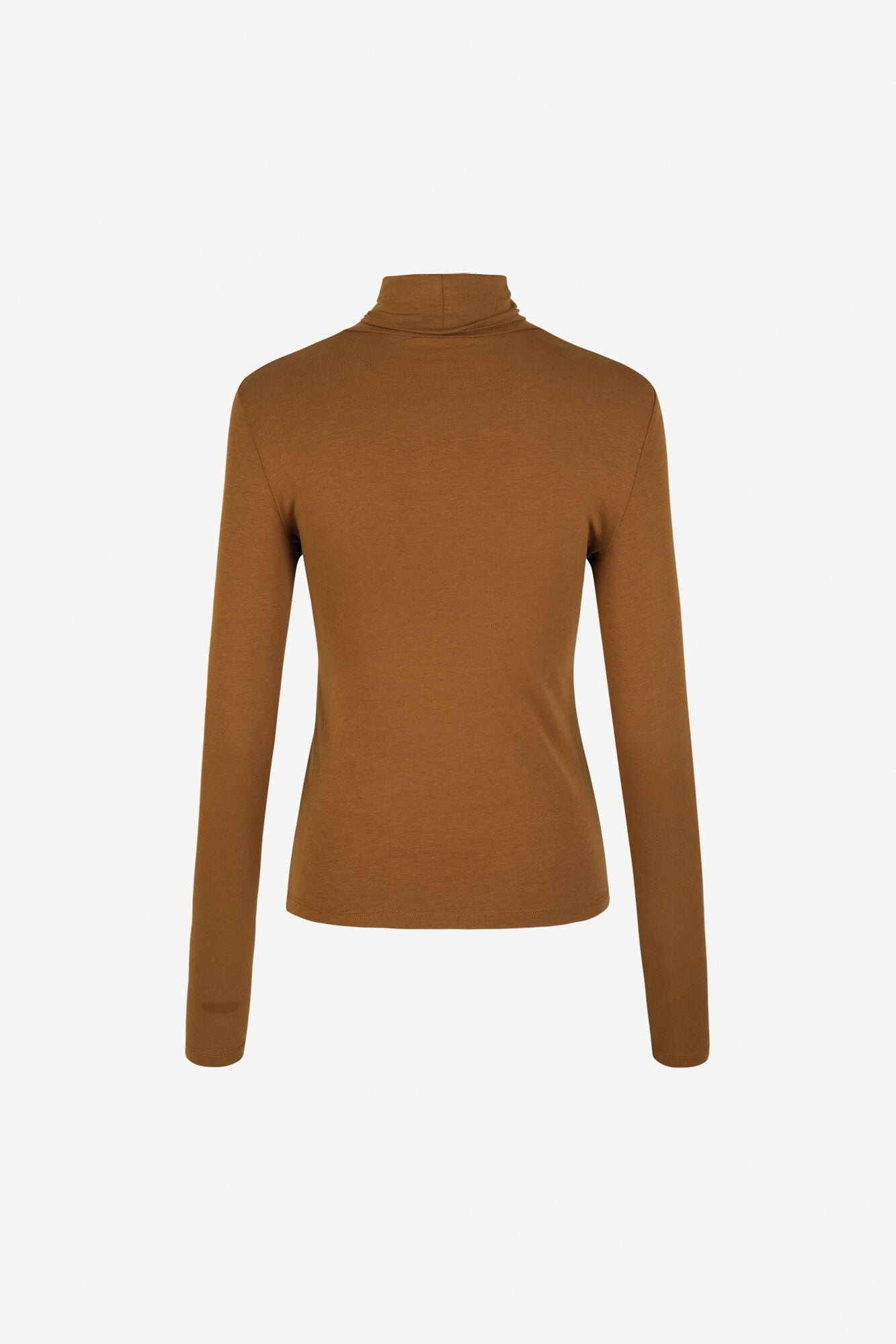 Col roulé camel en coton bio et modal - ester monks robe