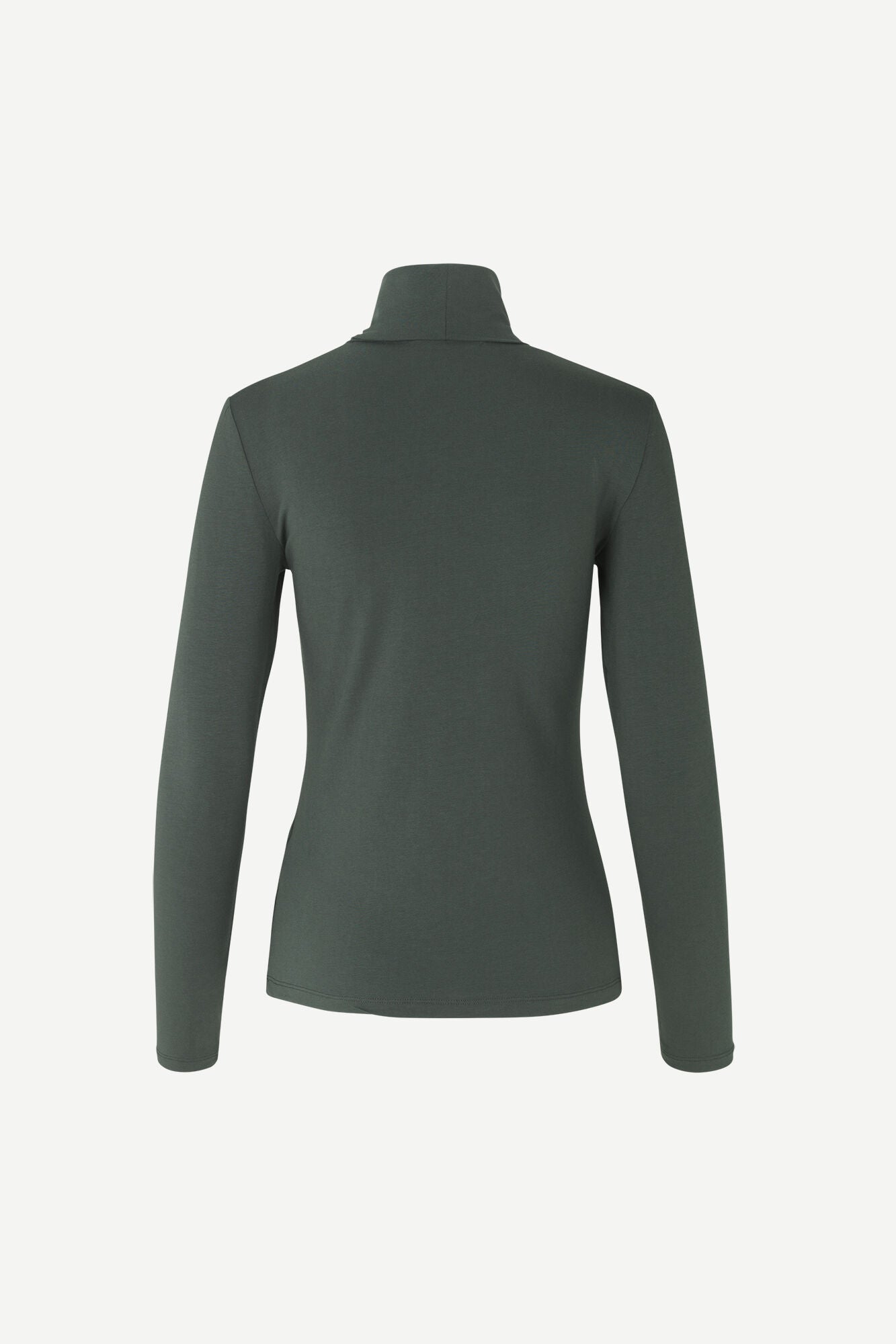 Col roulé vert foncé en coton bio et modal - ester t-n 265 darkest spruce