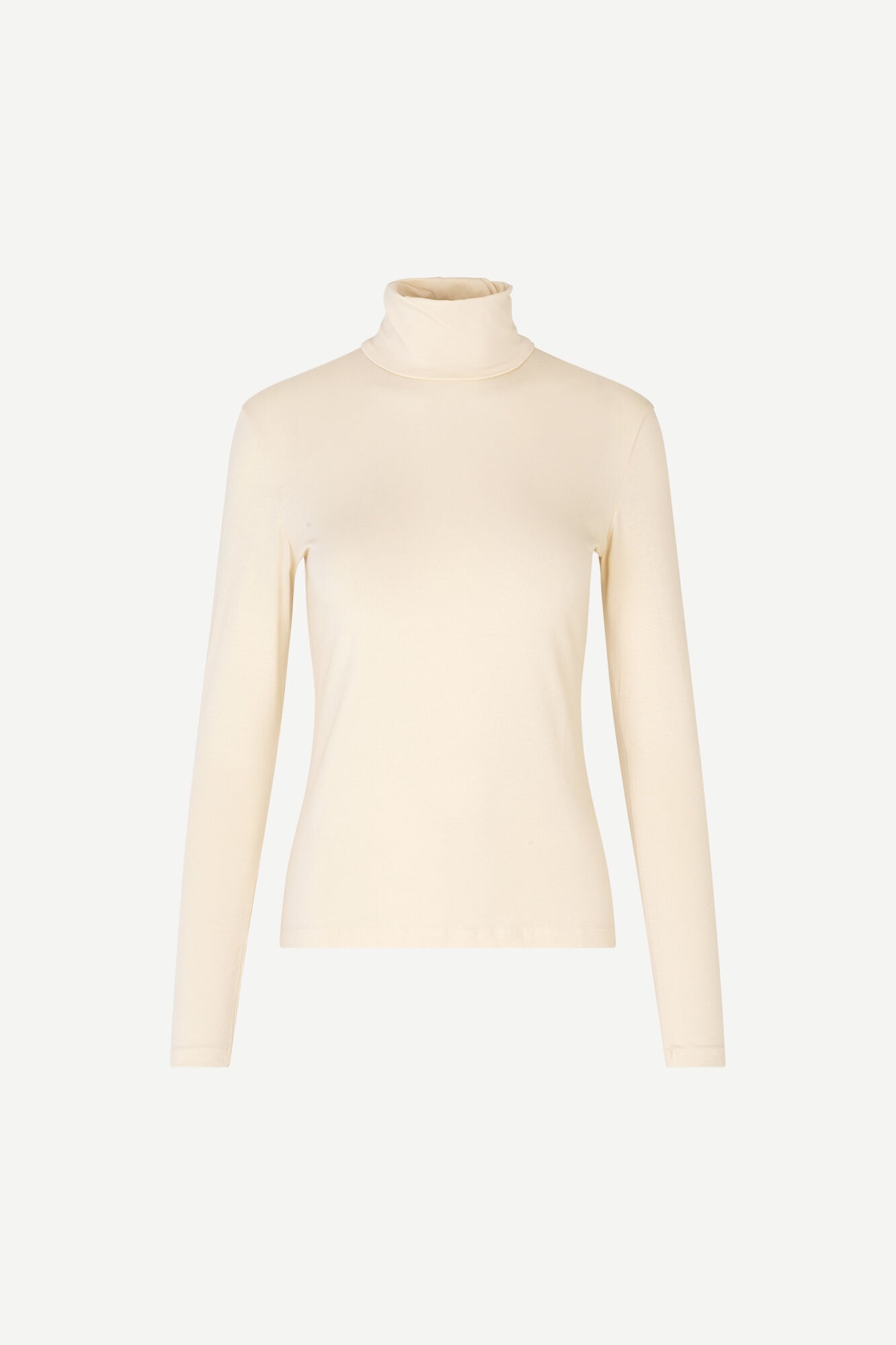 Col roulé écru en coton bio et modal - ester t-n 265 warm white