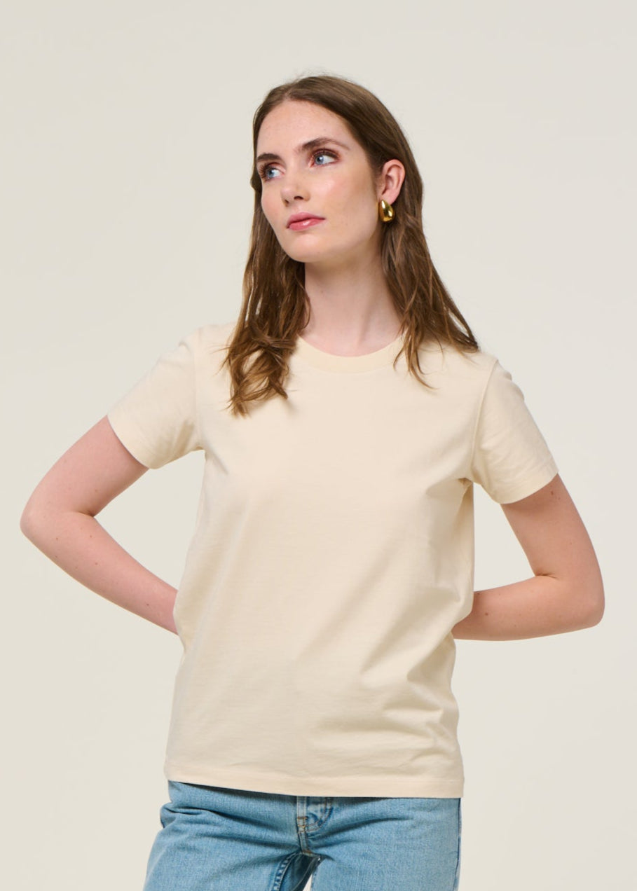 T-shirt en coton bio | écru