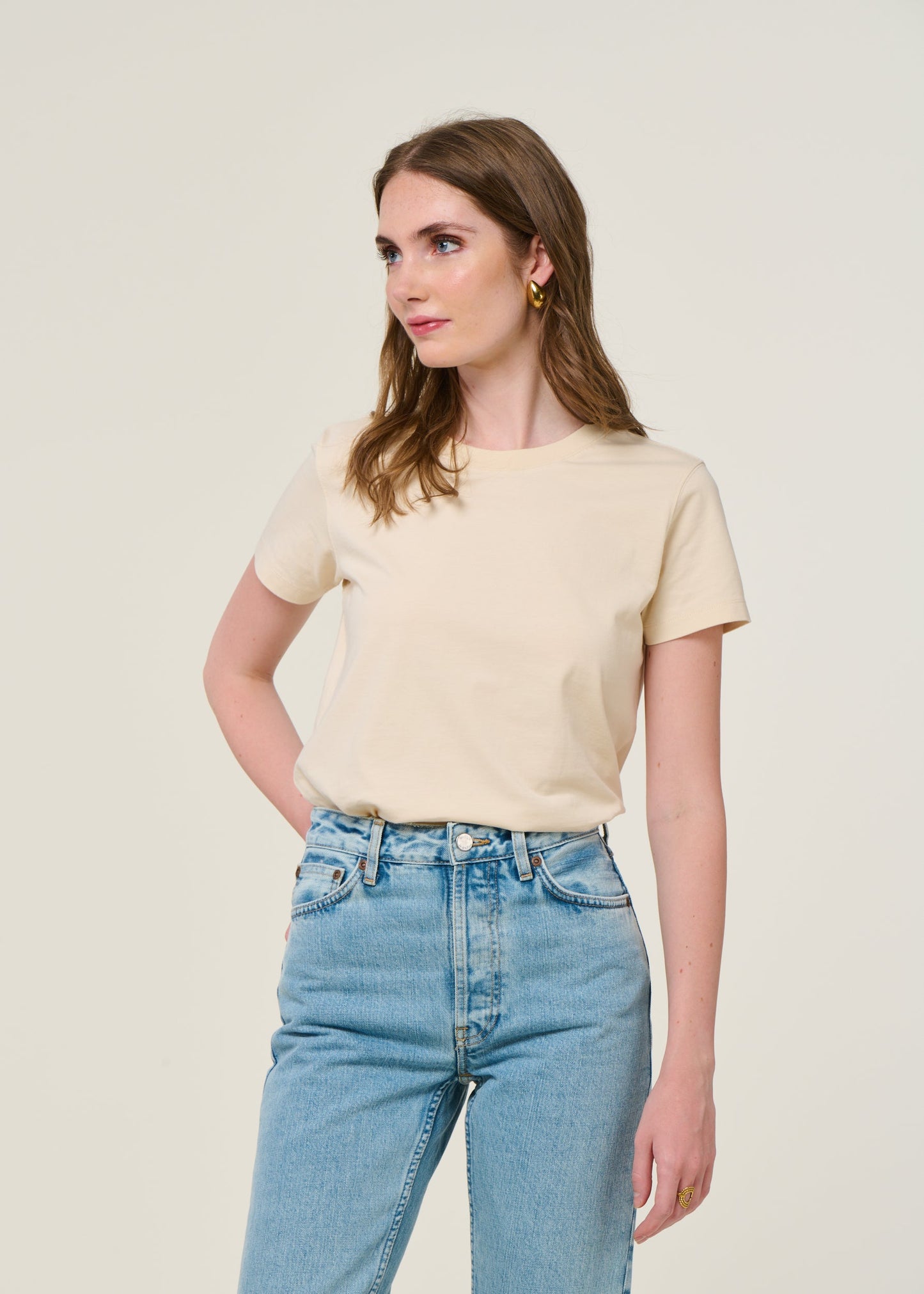 T-shirt en coton bio | écru