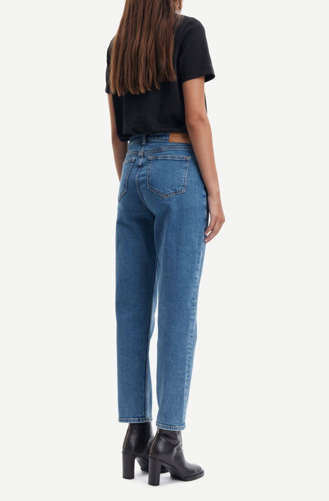 Jean droit bleu en coton bio - marianne jeans light ozone marble