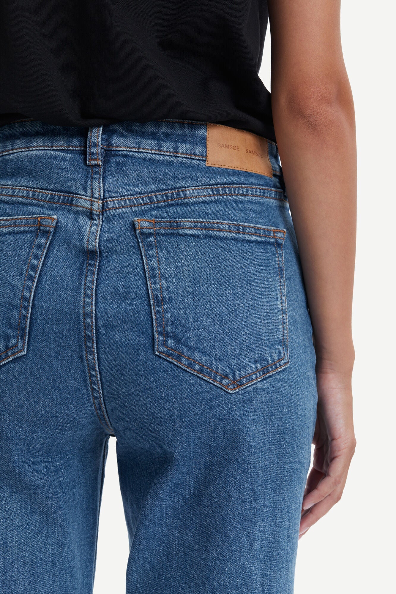 Jean droit bleu en coton bio - marianne jeans light ozone marble
