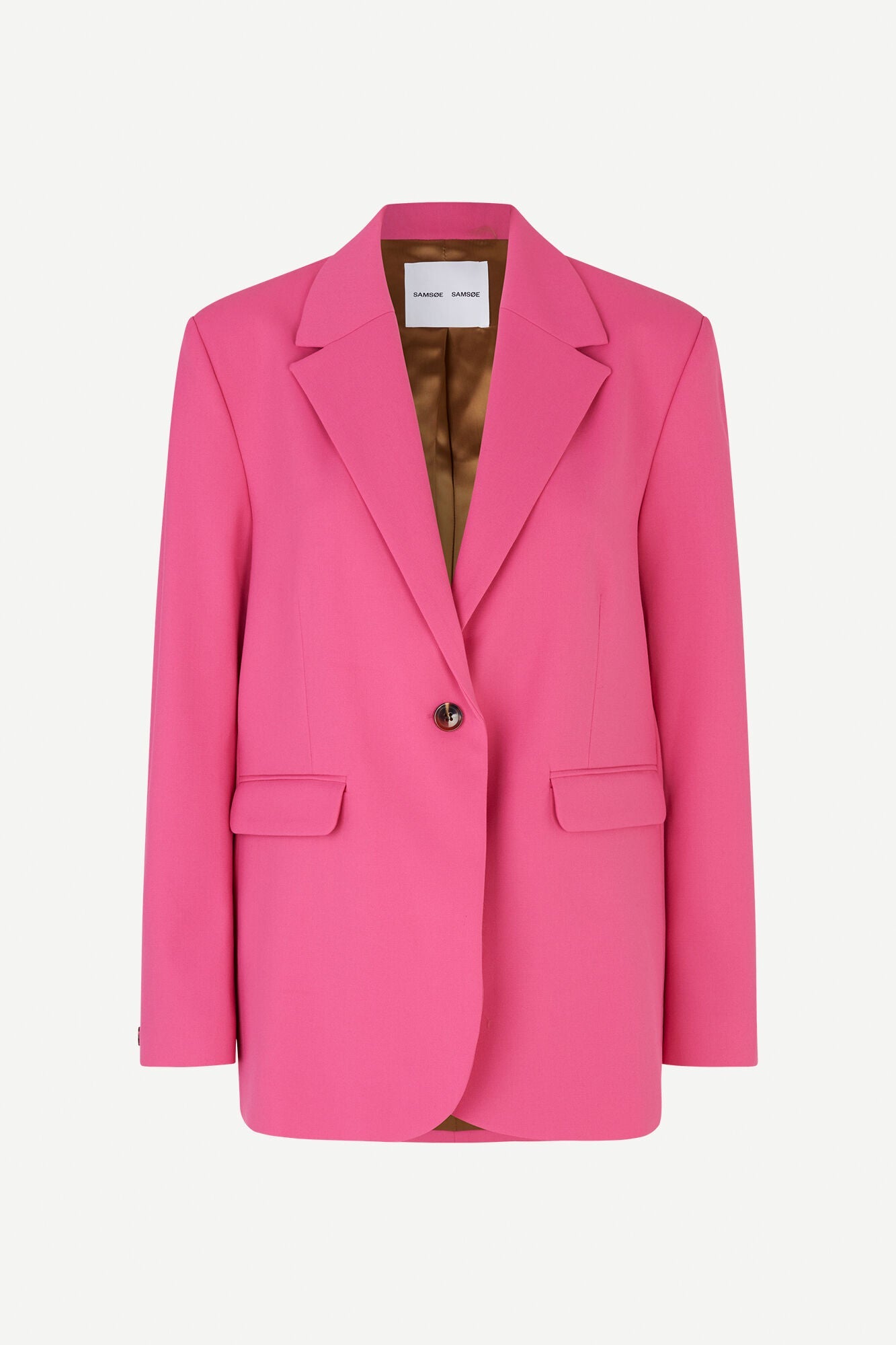 Blazer rose en ecovero et matière recyclée - haven blazer fandango pink