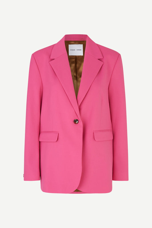 Blazer rose en ecovero et matière recyclée - haven blazer fandango pink