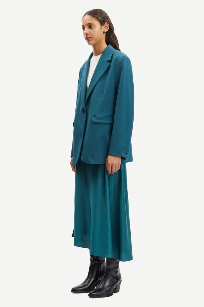 Blazer oversize en recyclé | bleu turquoise "Haven blazer atlantic deep"
