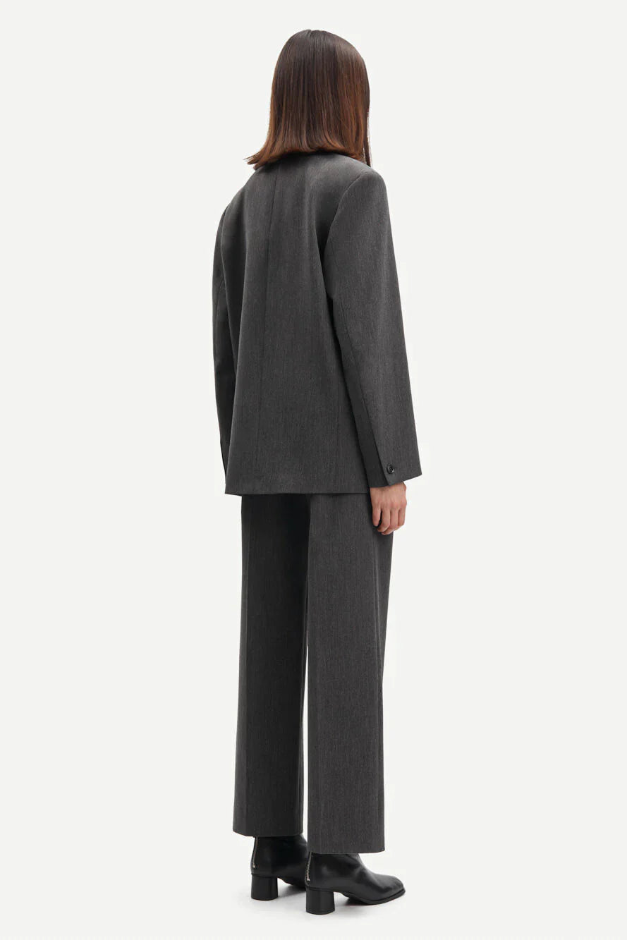 Blazer en recyclé et ecovero | Gris "haven blazer dark grey melange"