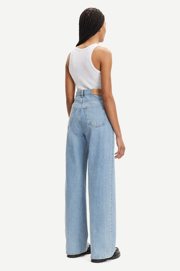 Jean ample en coton bio | bleu clair "rebecca jeans vintage legacy"