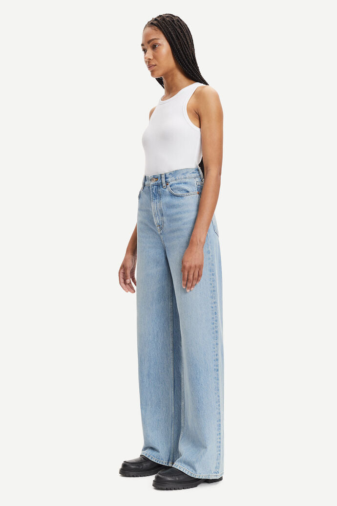 Jean ample en coton bio | bleu clair "rebecca jeans vintage legacy"