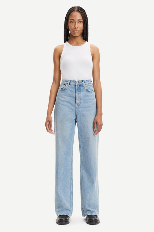 Jean ample en coton bio | bleu clair "rebecca jeans vintage legacy"