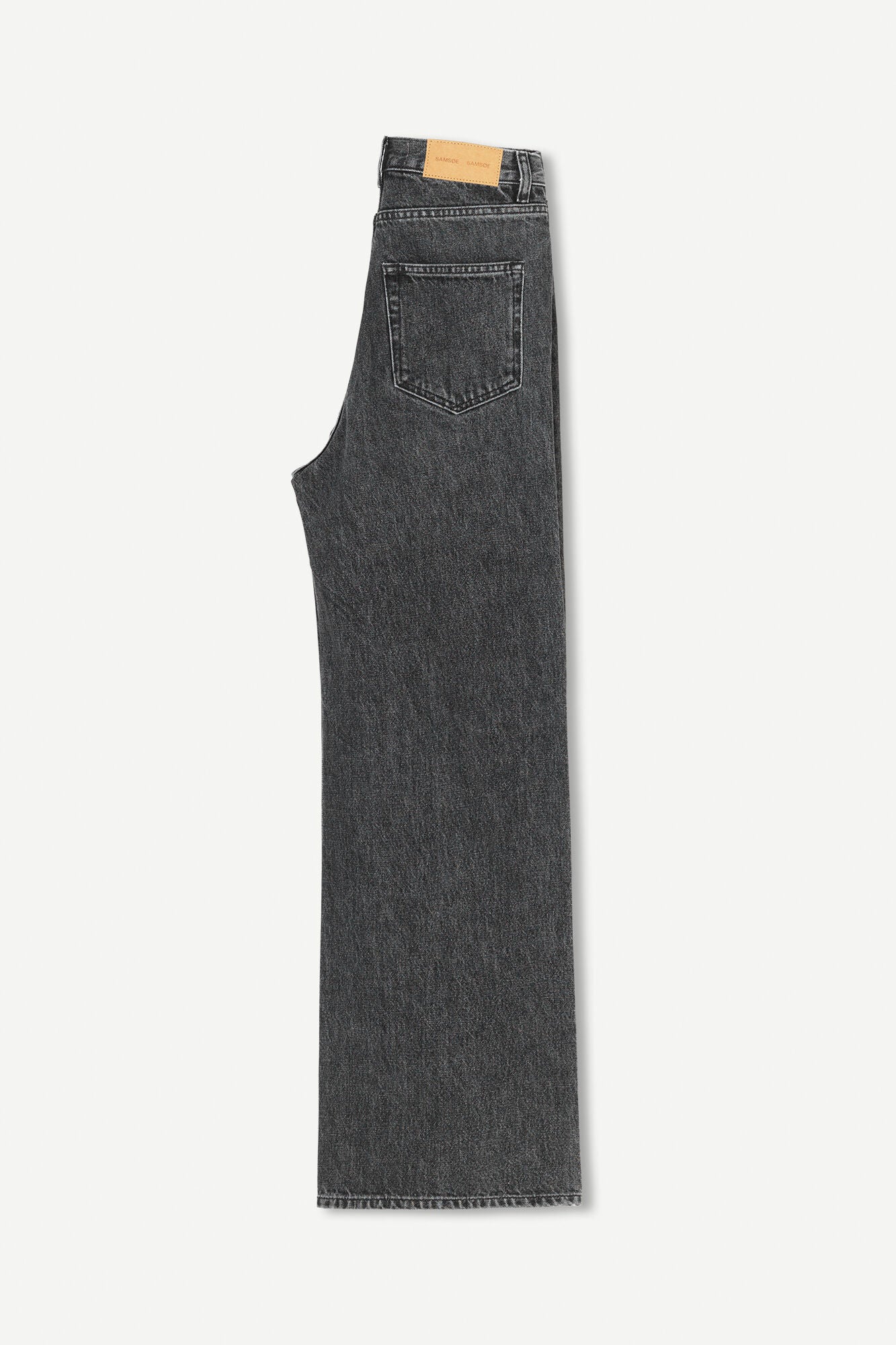 Jean ample gris délavé en coton bio et chanvre - rebecca jeans northern sky