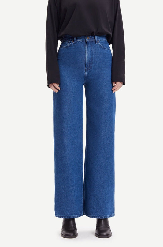 Jean ample en coton bio | Bleu "rebecca jeans denim lounge"