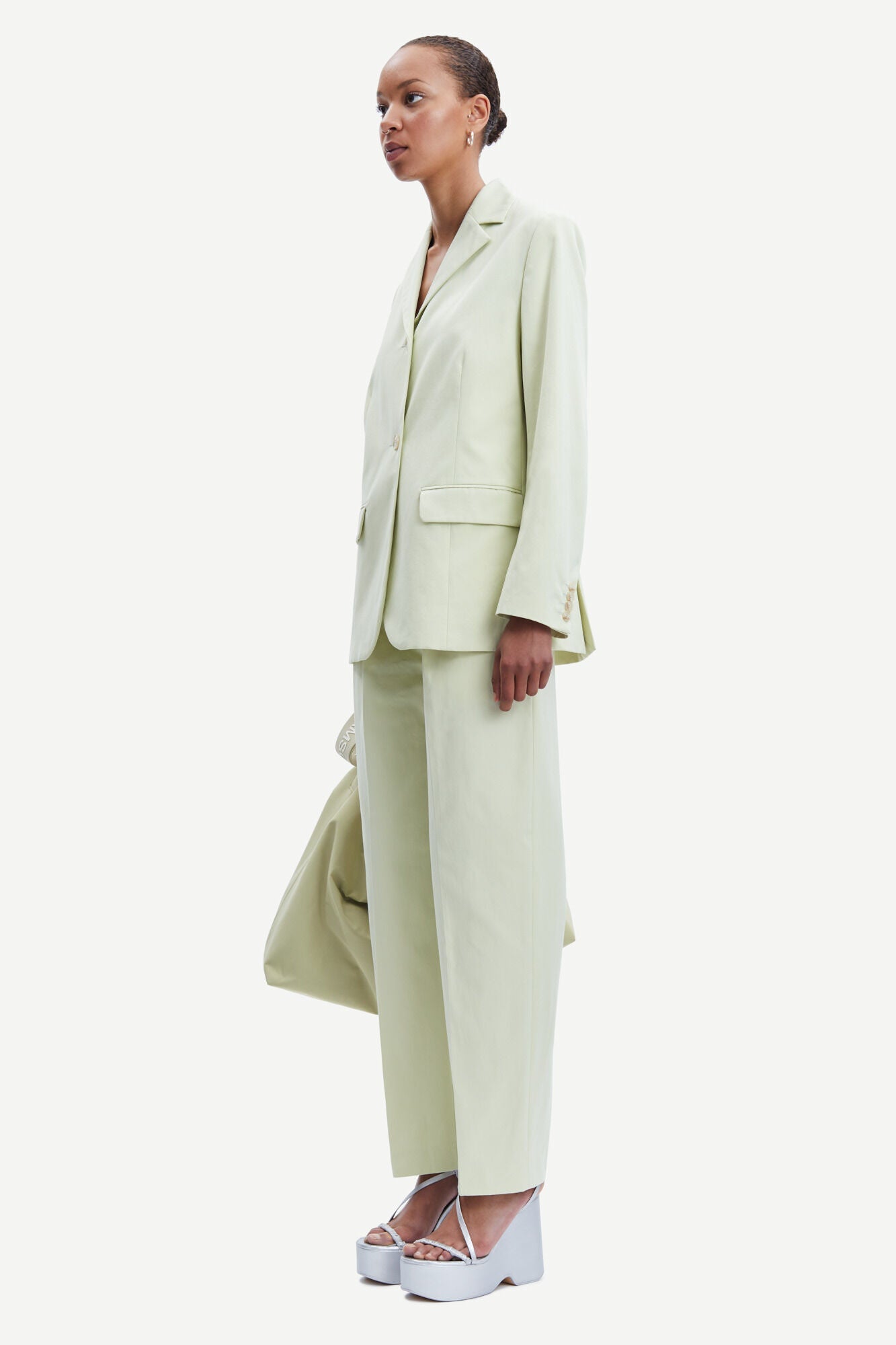 Pantalon ample vert - meme trousers 14654 - aloe wash