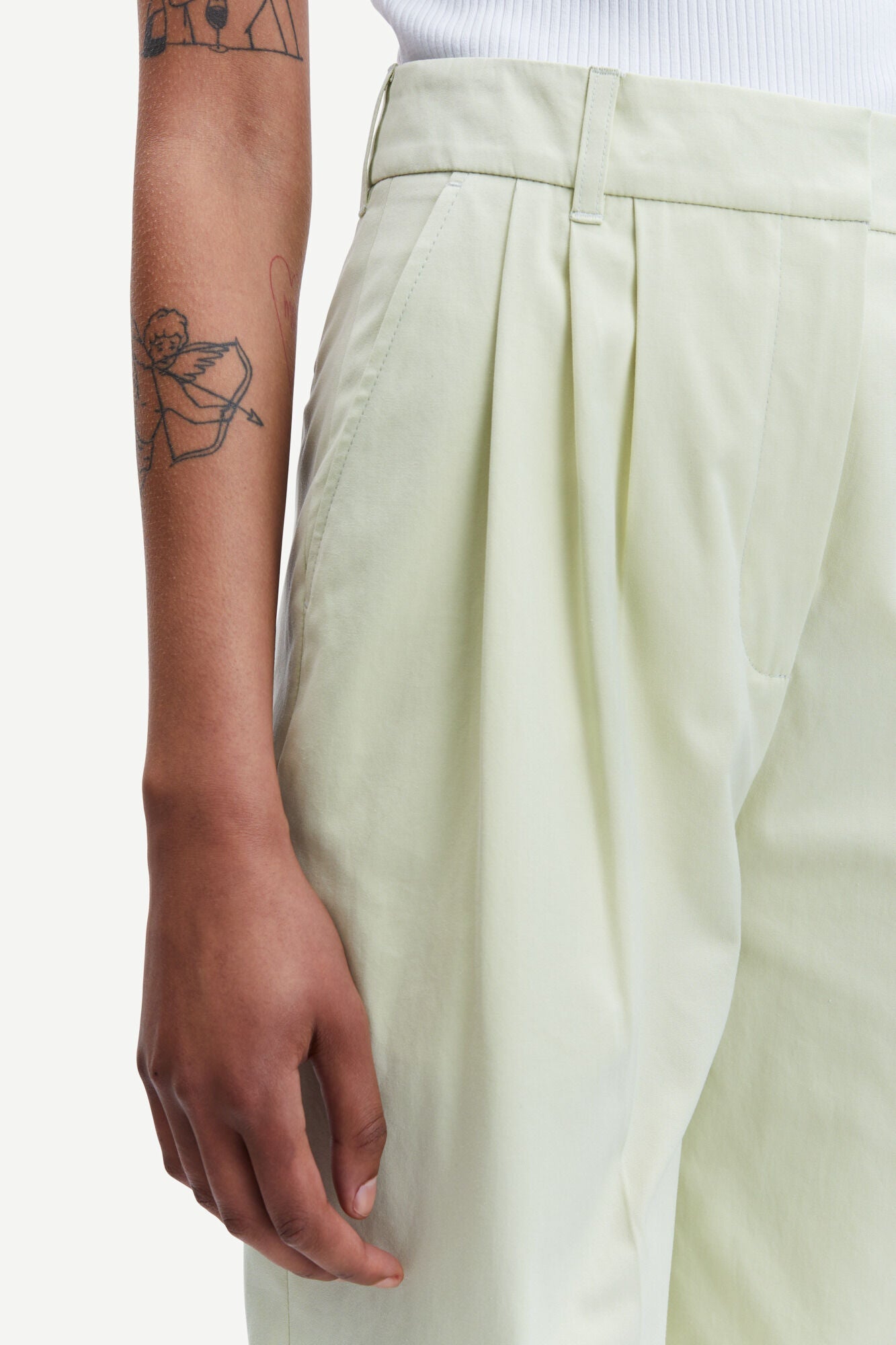 Pantalon ample vert - meme trousers 14654 - aloe wash