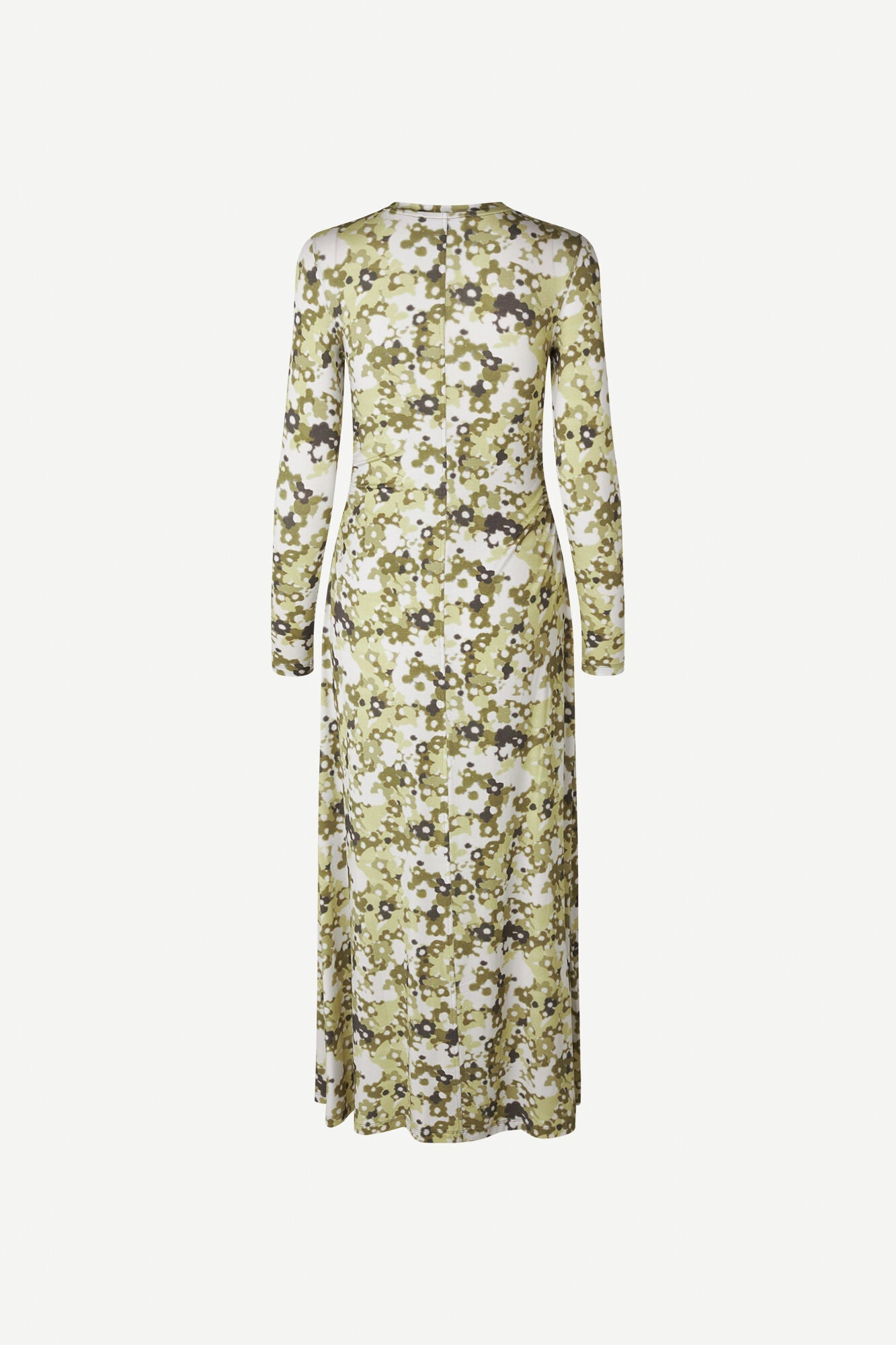 Robe longue à motifs floraux verts en tencel - rosie dress camo