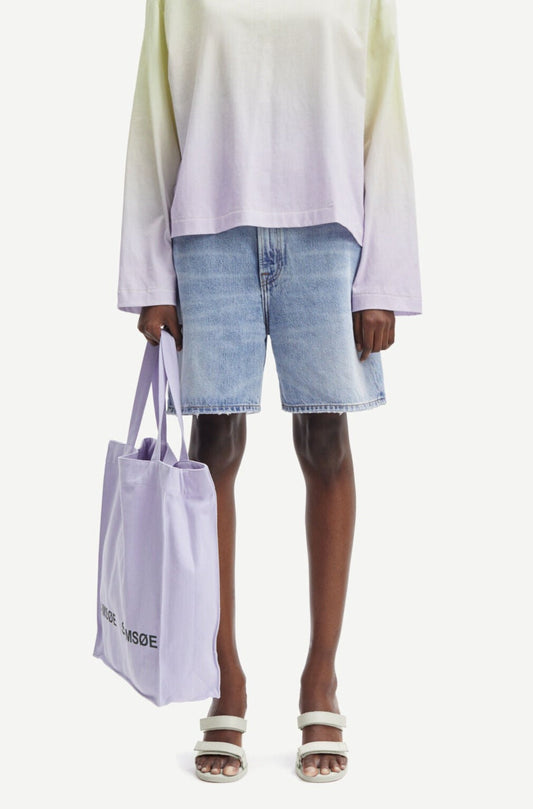 Short en jean en coton bio et recyclé | Bleu délavé "shelly shorts light heritage"