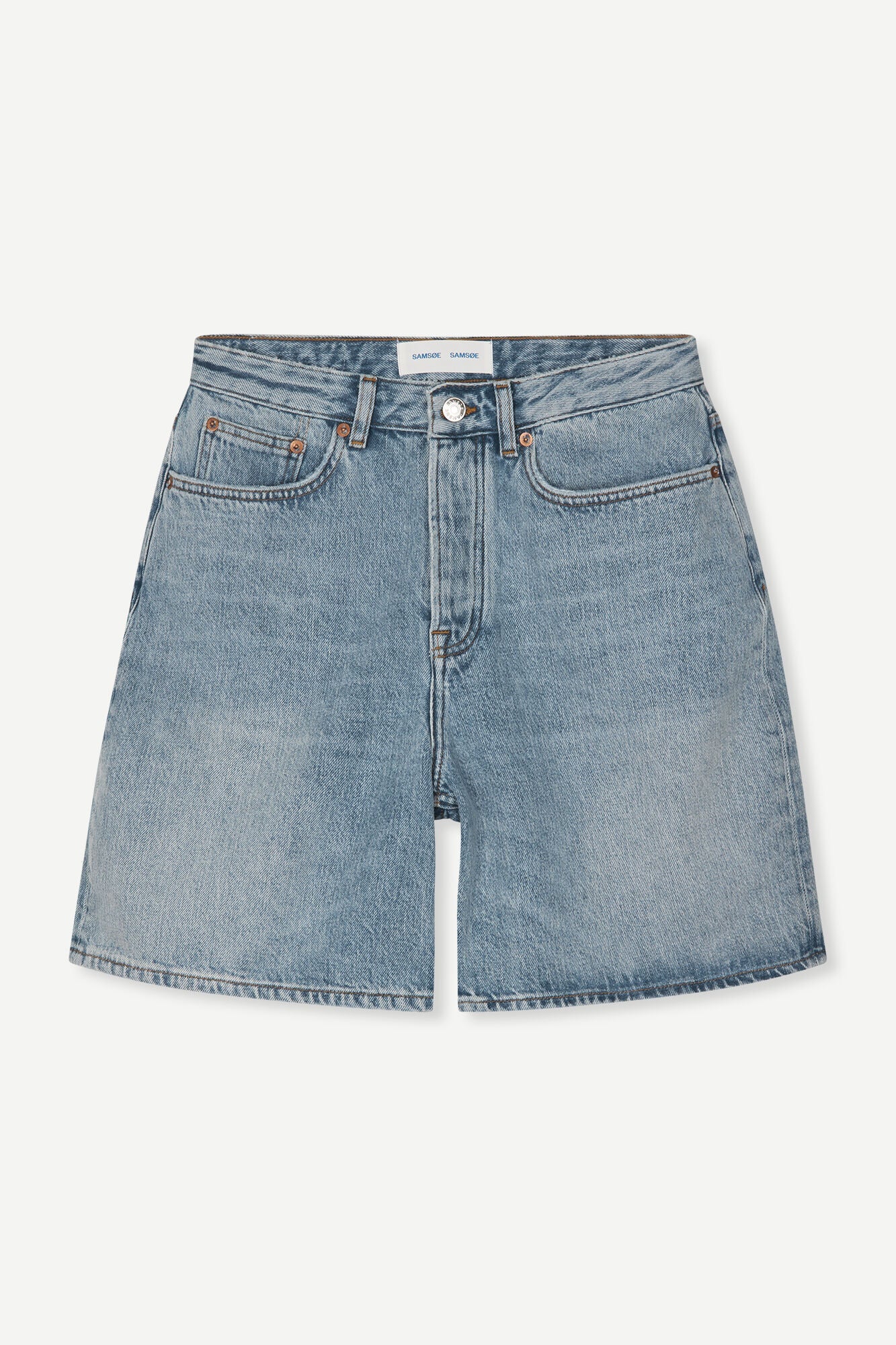 Short en jean en coton bio et recyclé | Bleu délavé "shelly shorts light heritage"