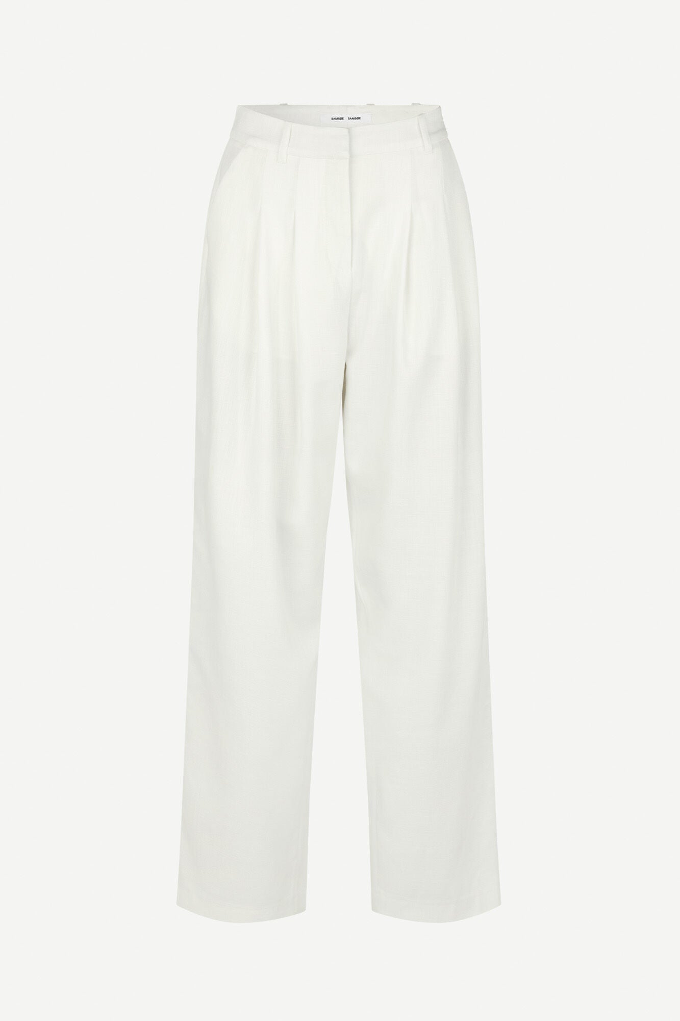 Pantalon ample en ecovero | Blanc "luzy trousers clear cream"